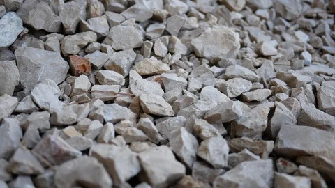 Closeup slowly changing focus on rocks Stock Footage 112797793