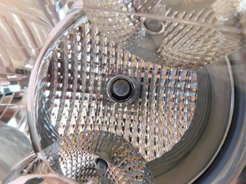 Closeup of small bulb fixed inside of the car back light Stock Photos