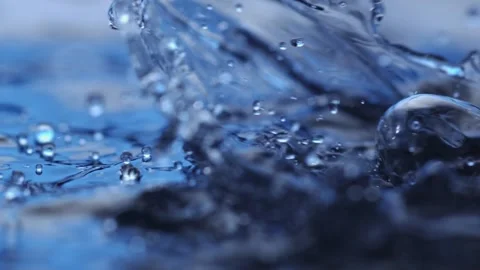 Closeup of a small wave on the water surface Stock Footage 165033255
