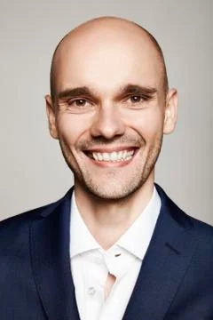Closeup of a Smiling Man Stock Photos