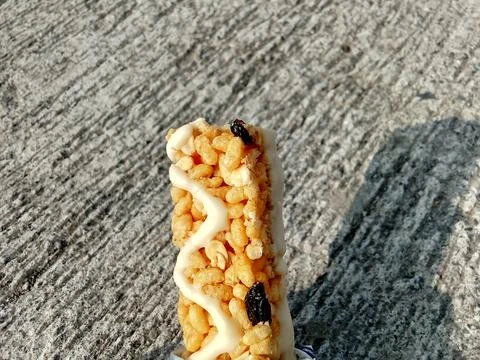 Closeup snack bars Stock Photos