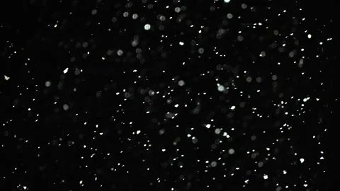 Closeup of snow falling down. Variation 4 Vidéo 268014031