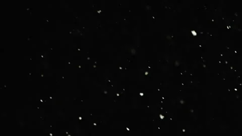 Closeup of snow falling down. Variation 1 Stock Footage 268014045