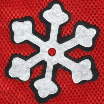 Closeup snowflake Foto stock
