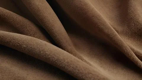 Closeup of Soft Brown Microfiber Fabric Texture Stock Photos