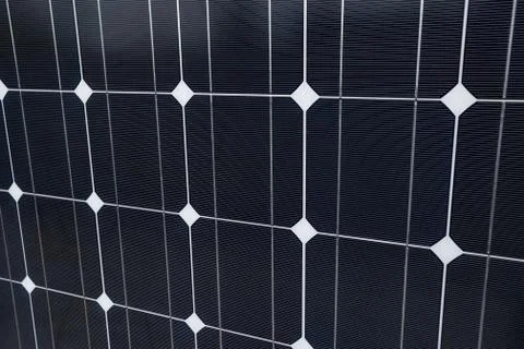 Closeup of solar panel as a background Stock Photos