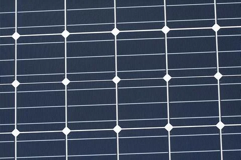 Closeup of a solar panel pattern. Great for backgrounds Stock Photos