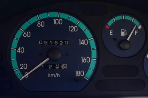 Closeup speedometer Foto stock