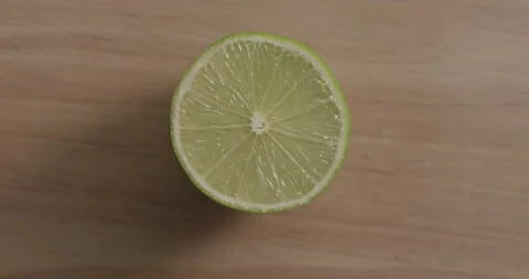 Closeup of spinning lime Stock Footage 146427734