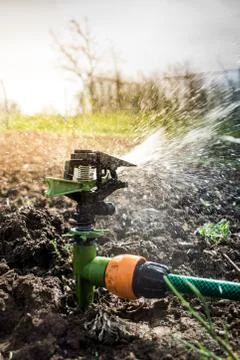 Closeup of sprinkler Stock Photos