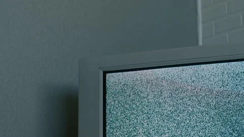 Closeup Static Flickering CRT Tube TV Stock Footage 149166301
