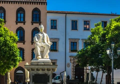 Closeup of statue in the square Stock Photos