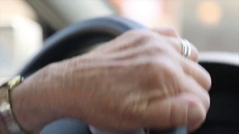 Closeup of Steering Wheel Video stock 75212795