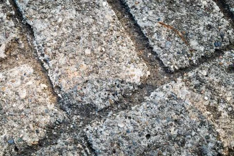 Closeup of Stone Path with Small Pebbles Foto stock