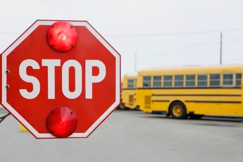 Closeup Of A Stop Sign Stock Photos