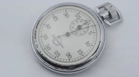 Closeup of stopwatch showing time. Stock Footage 48374027