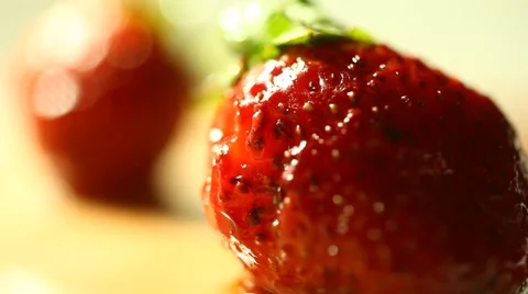 Closeup of Strawberry Stock Footage 45242136
