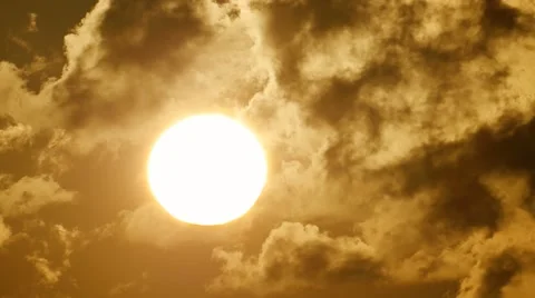 Closeup sun motion timelapse Stock Footage 64228463
