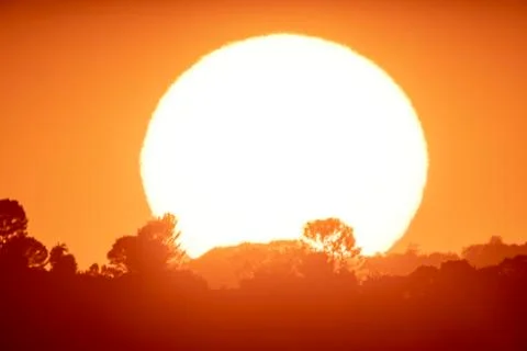 Closeup of Sunset Stock Photos