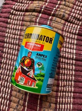 Closeup of Terminator Structure Preservative Concentrated formula bottle to p Stock Photos