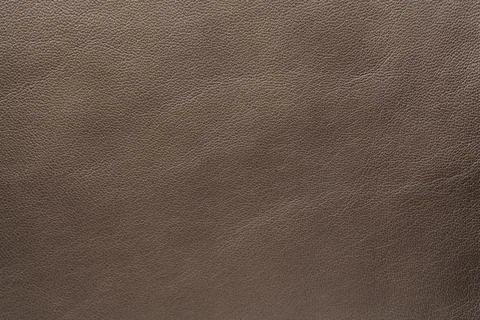 Closeup texture full grain gray brown leather Stock Photos