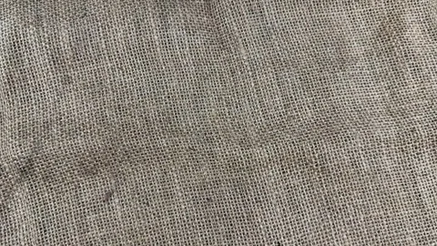 Closeup texture of rough brown burlap fabric Stock Footage 340581135