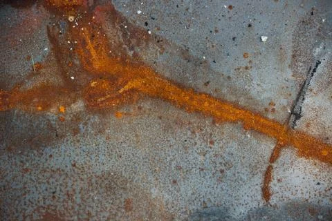 Closeup texture of a rusty, metal surface Stock Photos