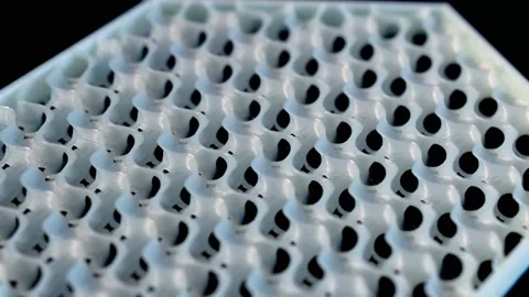 Closeup Timelapse of 3D printing Organic Pattern Video stock 139836238