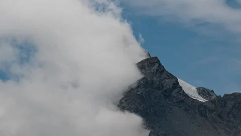 Closeup timelapse of clouds formations on Pizzo Ferrè in Madesimo - Italy Видео 269126976