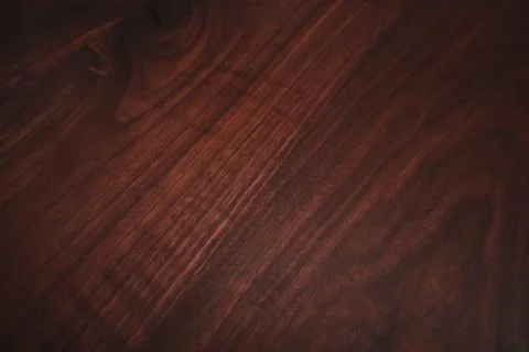Closeup toned black walnut surface with oil finish Foto stock