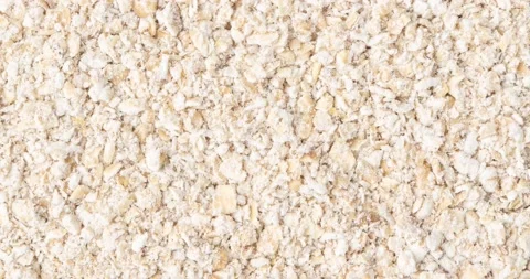 Closeup, top view of oat bran. Food backdrop Stock Footage 196187070
