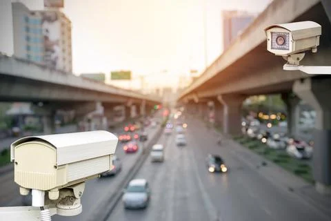 Closeup of traffic security camera. Stock-Fotos