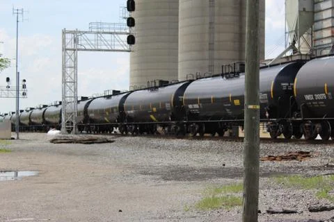 Closeup of Train on tracks 库存照片