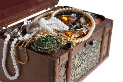Closeup of Treasure chest Foto stock