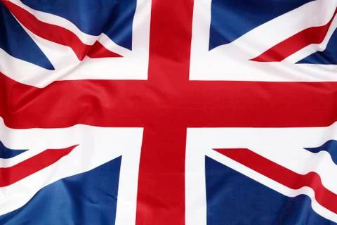 Closeup of Union Jack flag Stock Photos