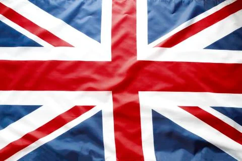 Closeup of Union Jack flag Stock Photos