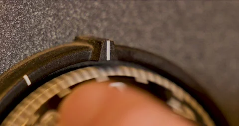 Closeup of unlocking, locking safe dial combination Stock Footage 151657750