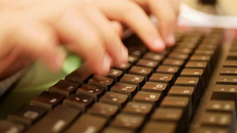 Closeup of unrecognizable men typing on keyboard while working in office Stock Footage 165865200