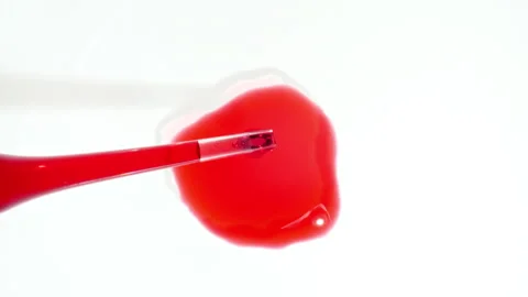 Closeup of with Various Bacteria, Tissue and Blood Samples. Virus Testing Stock Footage 276533219