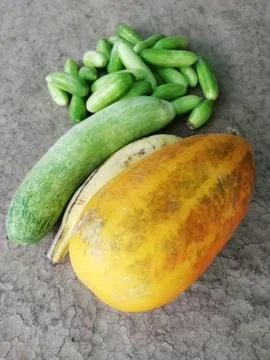 Closeup of vegetables isolated on a surface Foto stock