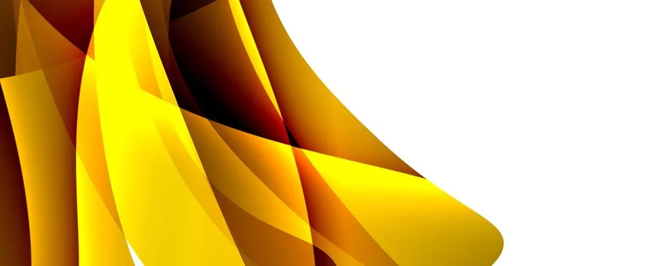 Closeup of a vibrant wave pattern in yellow and red hues on a white background Stock Illustration