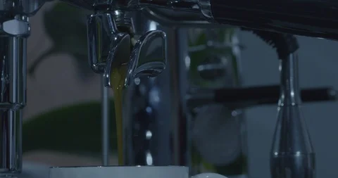Closeup Video Of Extraction Process From Espresso Machine, Made From Raw Stock Footage 85727691