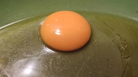 A closeup video of a frying egg. Vídeos de archivo 233920168