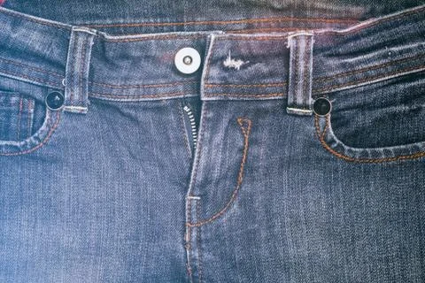 Closeup view to abstract space of empty jean texture for the business backgro Stock Photos