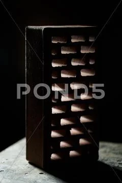 Closeup view of bricks Stock Photos
