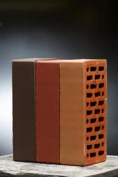 Closeup view of bricks Fotos Stock