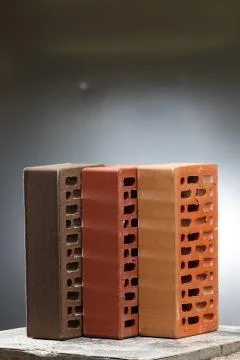 Closeup view of bricks Stock-Fotos