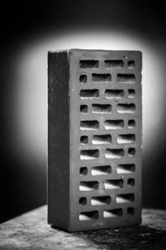 Closeup view of bricks Stockfoto's
