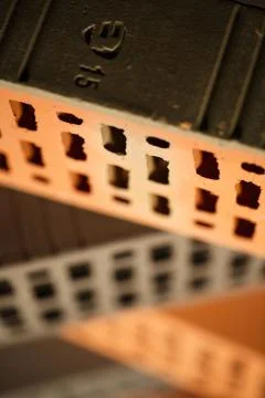 Closeup view of bricks Stock-Fotos