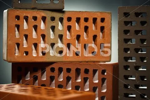 Closeup view of bricks Stock Photos